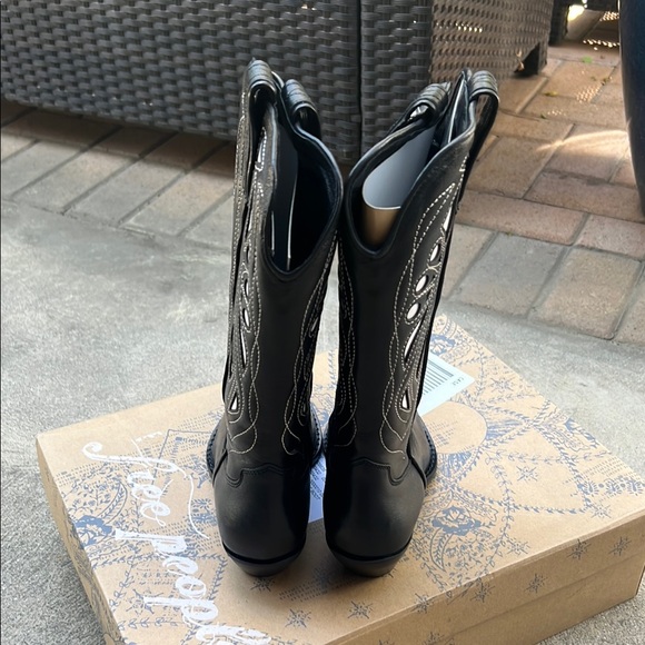 Free People Rancho Mirage Black Western Boots - Picture 5 of 15